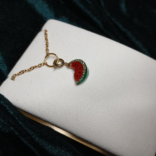 Soul Satisfied - Rhinestone-Set Watermelon Charm