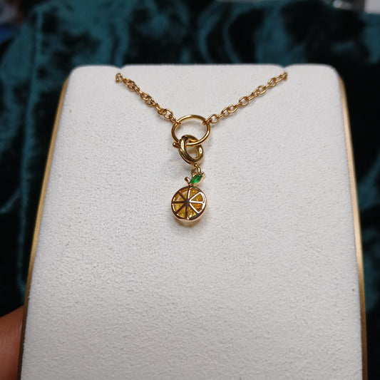 Count It All Joy  - Rhinestone Lemon Charm