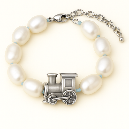 Train Up a Child - Knotted Freshwater Pearl Strand Bracelet